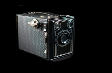 Alte einfache Fotokamera für Rollfilm