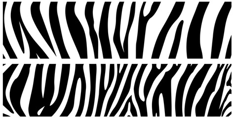 Fototapeta premium abstract zebra stripes pattern vector illustration silhouette for laser cutting cnc, engraving, decorative clipart, black shape outline
