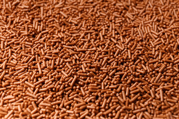 Background of chocolate chips copy space