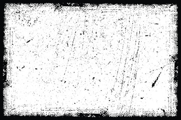 Grunge black and white dusty effect vector texture background