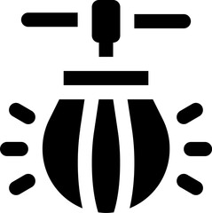 punching ball logo design vector