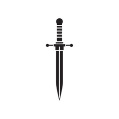 Eerie Falchion Silhouette Compilation - Conjuring Shadows of Ancient Battles with Falchion Illustration - Minimallest Falchion Vector
