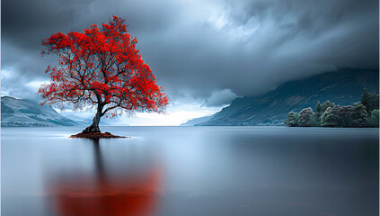 Tranquil Lake Wanaka, a scenic view of natures magnificence in New Zealand