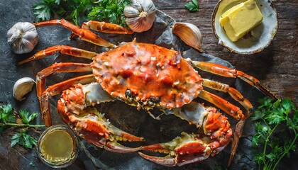 food Seafood salmon crab fish shrimps lobster tuna amazing photo shoots of delicious menus,...