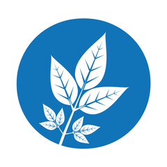 Leaf Logo combine with letter O vector template