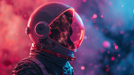 Vapor Wave Style Astronaut