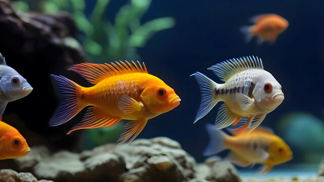 Stunning Colourful African Lake Malawi Cichlids