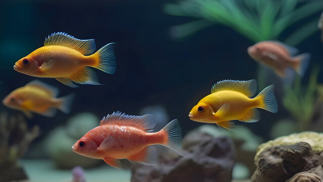Stunning Colourful African Lake Malawi Cichlids