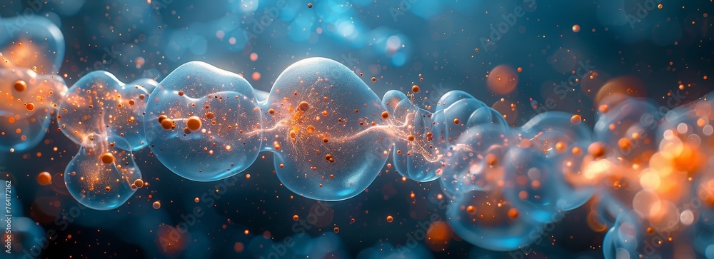 Poster numerous transparent bubbles of varying sizes are seen floating gracefully in the air, reflecting li