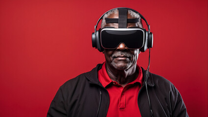 Using Vr headset, virtual Reality