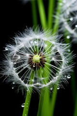 macro dandelion