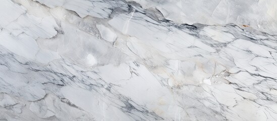 A smooth marble surface in white and gray shades with intricate black and white veining creating a luxurious and stylish countertop