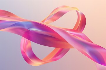 Twisted Ribbon glowing colorfull Background