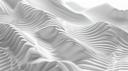 Abstract white Architecture Background. 3d render. Modern Geometric Wallpaper. Futuristic ,White abstract background with smooth lines