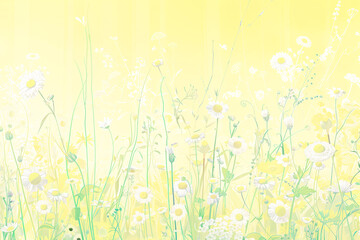 Fototapeta na wymiar A cheerful, yellow and sunny flower summer. Copy Space, Background.