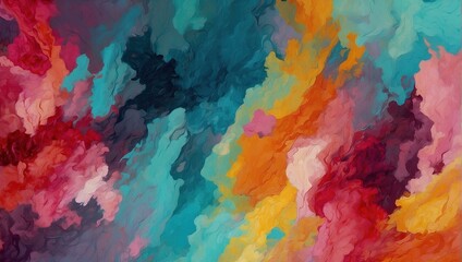 Hand drawn abstract artistic aesthetic colorful oil painting style background
