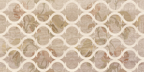 Seamless pattern background with beige wooden floor
