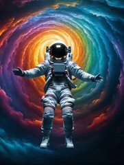 Fototapeta premium astronaut in space