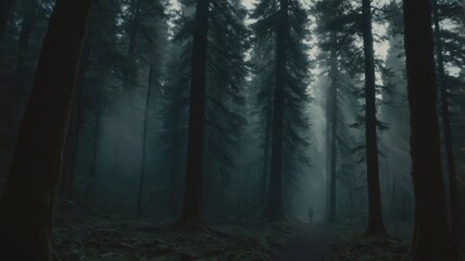 Fototapeta premium fog in the forest