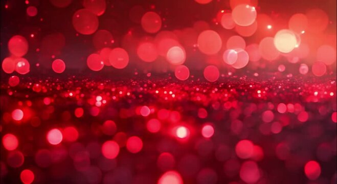 abstract red bokeh shining background footage