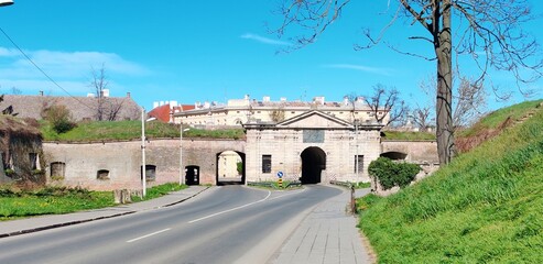 Belgrade gate in Petrovaradin (Novi Sad, Serbia) - obrazy, fototapety, plakaty
