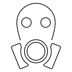 respirator icon isolated on white background, vector illustration.