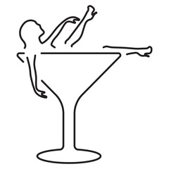 stripper icon isolated on white background, vector illustration.