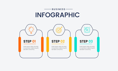Vector infographic timeline process with arrow and 3 options or steps. Can be used for workflow diagram, info chart, web design.