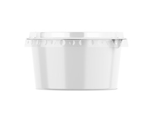 An image White Plastic Cup isolated on a white background
