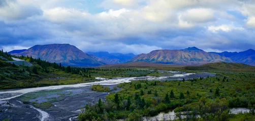 Photo sur Plexiglas Denali Paysage d'Alaska autour du Denali