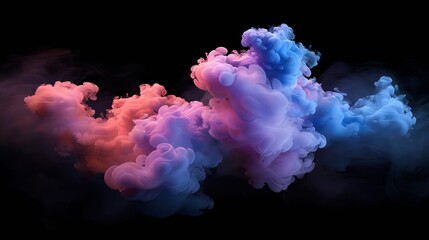 Whispering Hues: Ethereal Smoke Dance