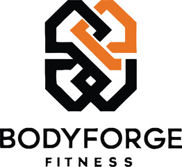Fototapeta premium Minimalist concept logo design for a fitness brand.AI generative