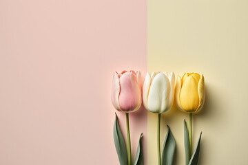 tulip concept pastel floral header