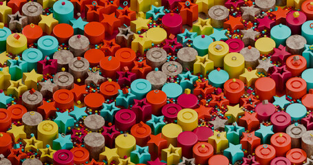 geometric shapes abstract background