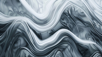 Beautiful gray green background with fabric. 3d rendering, 3d illustration ,abstract wavy background with smooth lines in blue and white colors