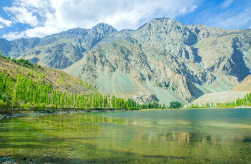 Fototapeta premium Beautiful landscapes in Ghizer Valley Pakistan 