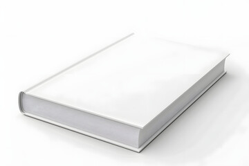 Blank book cover isolated on white background