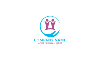 Community logo design inspiration vector template, Social relationship logo and icon, Adoption care logo concept