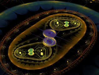 Imaginatory fractal abstract background Image