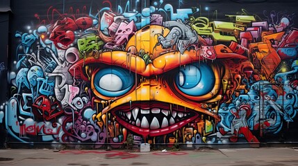 wall with graffiti
