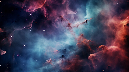Full colour outer space horizontal image.