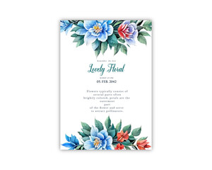 Wedding card background invite vector template greeting card design 