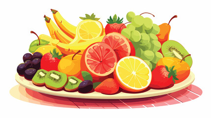 A refreshing fruit platter with a variety of fresh