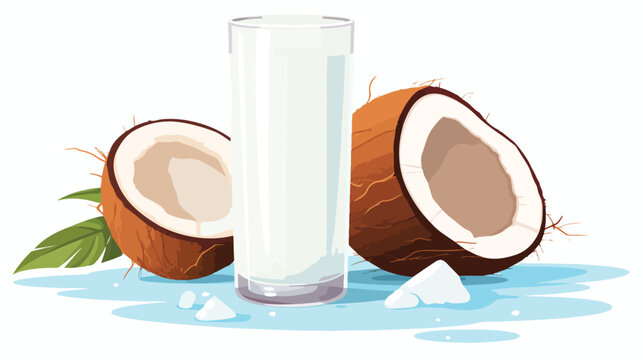 A refreshing coconut water straight from the coconut