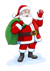 Christmas Santa Claus with Gifts