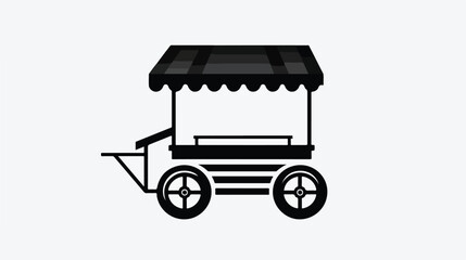 Box Fast Food Icon Silhouette Illustration. Take Aw