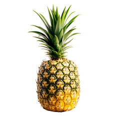 pineapple isolated on transparent background Generative Ai