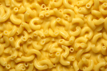 Macaroni and cheese texture top view
