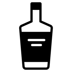 Fototapeta premium Alcoholic bottle icon