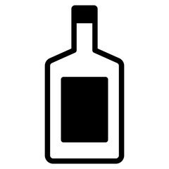 Alcoholic bottle icon